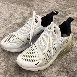 Nike Air Max 270 White and Black Sneakers